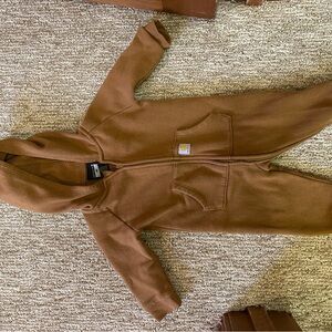 Carhartt Tan Hooded Infant Jumpsuit
